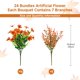 thumbnail image 2 of Flores artificiales de otoño SHareconn, 24 ramos, resistentes a los rayos UV, 2 of 9
