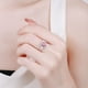 thumbnail image 4 of Anillos de Compromiso de Moissanita de 1 Uds para Mujer de Plata Esterlina 925 Corte Redondo Color D VVS1 Anillos de Diamante Banda de Boda de Moissanita para Mujer con Certificado, 4 of 8