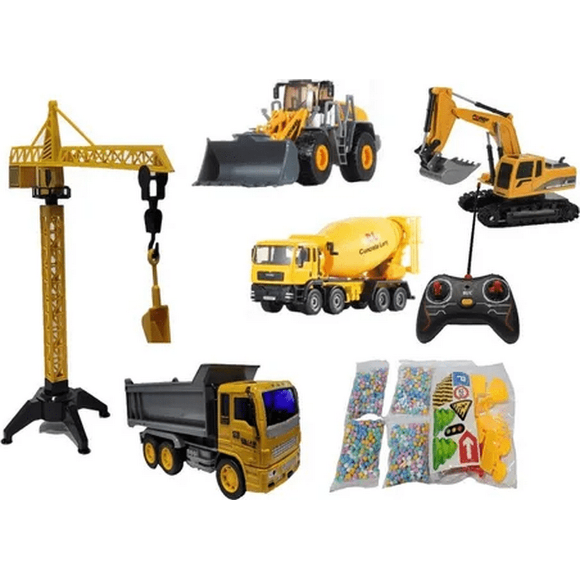 Genérico - Set Vehículos Construcción Rc Escala