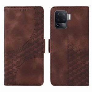 Carcasa Foxdock Oppo Reno 5 Lite De Cuero Pu, Diseño Acolchado Clásico, Protección Contra Caídas Y Rayones