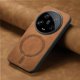 thumbnail image 4 of Magnetic Slim Case for Xiaomi 14 Ultra 5G with Camera Guard & Anti-Scratch Back Brown, 4 of 6