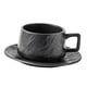 thumbnail image 2 of Tazas De Capuchino Con Platillo, Taza De Café Para Restaurante, Cafetería, Regalo De Inauguración De La Casa, Negro, 2 of 5