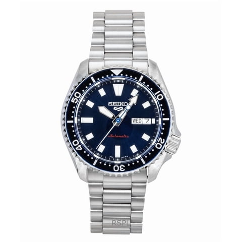 Reloj Análogo Seiko 5 Sports Skx Redux Acero Inoxidable Esfera Azul Automático 100M Hombre