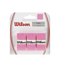 Raquetas De Tenis Over Grip Wilson Perforated Pro Pink X3
