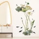 thumbnail image 3 of Beautiful Lotus Flower Dragonflies Fish Wall Decor - Removable Chinese Wall Art for Living Room Decor, 3 of 4
