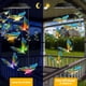 thumbnail image 4 of Campanillas de viento solares Toodour con LED mariposa de cambio de color, 4 of 7