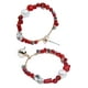 thumbnail image 1 of Aros Plata Piedras Mineral Rojo, 1 of 3