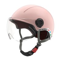 Magideal - Casco De Vehículo Eléctrico Casco De Media Máscara Circunferencia De La Cabeza Ajustable Cómodo Casco De Ciclismo Para Adultos Para Motocicleta Rosa