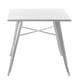 thumbnail image 1 of Mesa Comedor Cuadrada Metal Tolix Blanca, 1 of 6