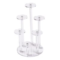 Magideal - Soporte De Exhibición De Anillo De Joyería De Múltiples Capas Estante De Torres De Exhibición De Anillo De Acrílico Estante De Exhibición De Colgante