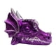 thumbnail image 2 of Resin Dragon Head Statue Soporte De Bola De Cristal Para Decoración De La Oficina En El Hogar Púrpura, 2 of 5
