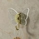 thumbnail image 2 of 1pc Creative Butterfly Shaped Towel Hook, Bathroom Punching Multi-functional Storage Robe Towel Rack, Door Back Purse Key Sundries Hanger, Bathroom Accessories, 2 of 4