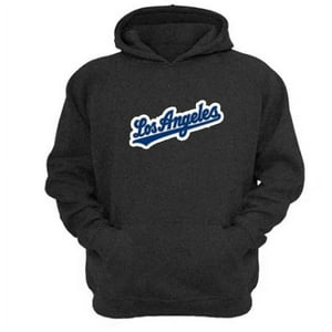 Genérico - Polerón Canguro Los Angeles Gris Oscuro Talla L Unisex