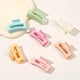 thumbnail image 1 of 4pcs Classic Frosted Square Hair Clips - Perfect for Girls & Women - Hollow Shark Claw Design, 1 of 5
