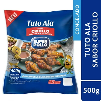 Pollo Tuto Ala Criollo 500 G Super Pollo