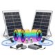 thumbnail image 1 of Kit Triple Led Solar Exterior 10m Rgb ip67 Profesional Doble Panel Fotovoltaico Control Figoimport, 1 of 3