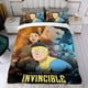 thumbnail image 4 of Invencible Conjunto de sábanas temático, trío de piezas, cómodo y amigable con la piel, diseño único, regalo de decoración para el hogar para familiares, amigos y fans,140cm *210cm, 4 of 6
