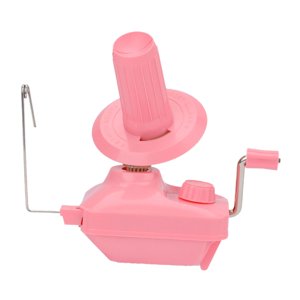 Magideal - Bobinadora De Lana Manual, Práctica, De Poco Ruido, Multiusos, Ligera, Bobinadora De Lana De Bricolaje Para El Hogar, Bobinadora De Hilo Manual Para F Rosa