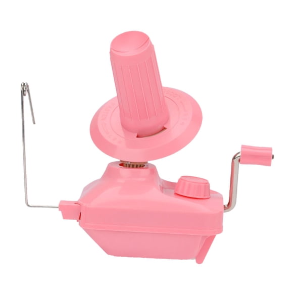 Bobinadora de lana manual, práctica, de poco ruido, multiusos, ligera, bobinadora de lana de bricolaje para el hogar, bobinadora de hilo manual para f Rosa