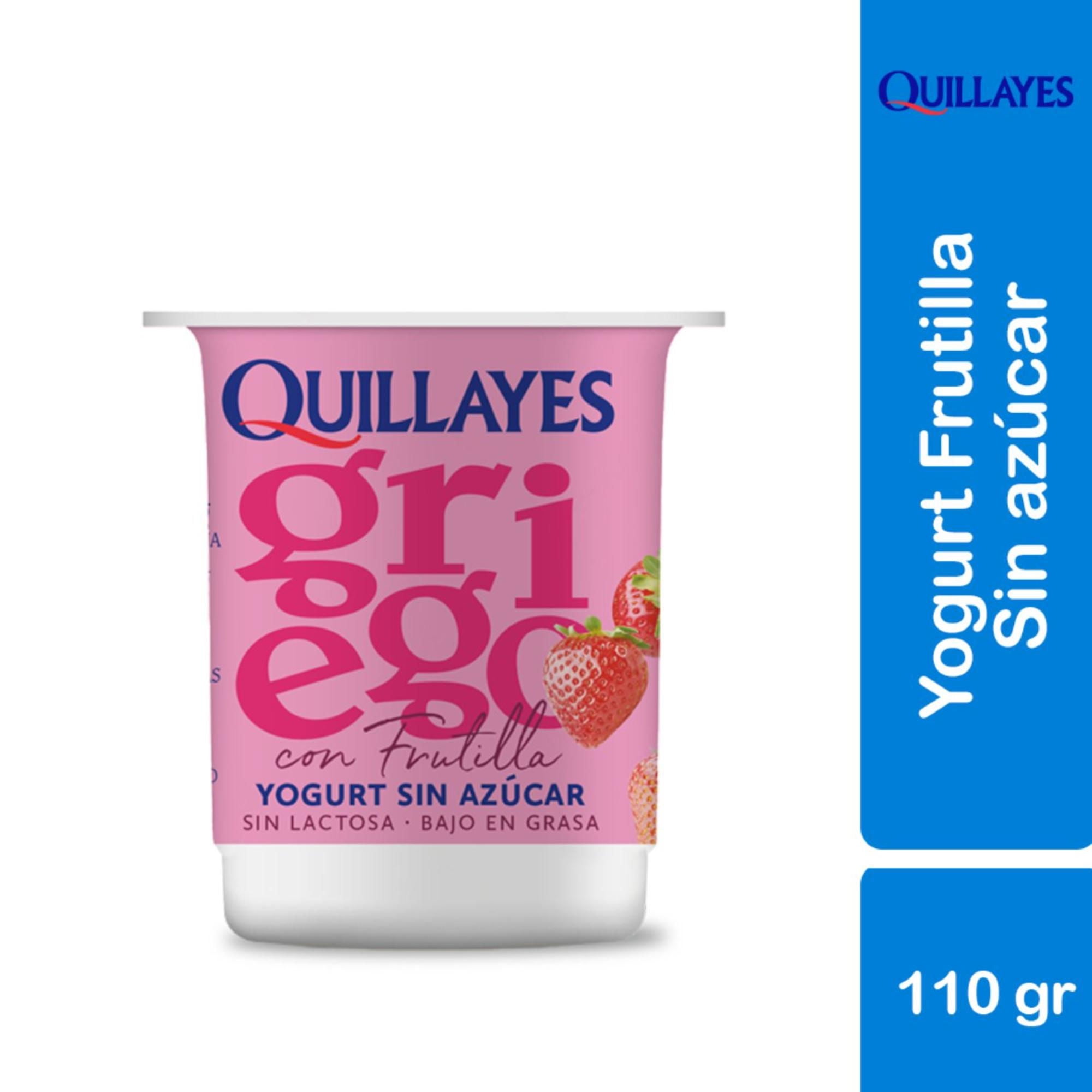 Yoghurt Griego Light Con Trozos Sabor Frutilla Pote 110 g Quillayes