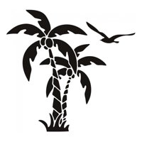 Rienda Libre Graphics - Decomural Palm Tree Tropical Birds Ws-18570