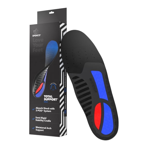 Plantillas para zapatos Spenco Total Support Max Orthotic para mujer 7-8.5/hombre 6-7.5