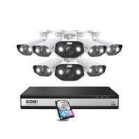 Sistema De Cámara De Seguridad Zosi 16Ch 4K Poe 8Mp 16Ch Nvr 4Tb Hdd
