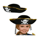 thumbnail image 4 of Gorro Pirata Borde Dorado Disfraz Niño/Adulto Halloween 2025, 4 of 5