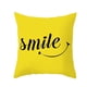 thumbnail image 1 of Funda Cojin 45x45 Decorativo Smile Amarillo Lino Poly multicolor, 1 of 4