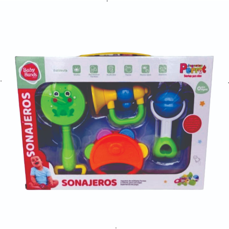 Perrot - Set De 4 Cascabeles Caja