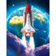 thumbnail image 1 of Rompecabezas RoseArt Kodak Premium Space Shuttle 100 piezas, 1 of 7