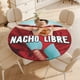 thumbnail image 4 of Nacho Libre theme Fitted Round Tablecloths Elastic Edged Table Covers Waterproof Table Cloth For Kitchen Holiday Party Tables Decor 120cm, 4 of 6