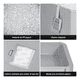 thumbnail image 2 of Arenero Gato Belug Cerrado Baño Sanitario Con Tapa Y Pala Grande Gris, 2 of 5