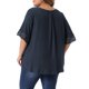 thumbnail image 3 of Agnes Orinda Tops para Mujer de Talla Grande Cuello Redondo Encaje Crochet Camisetas de Manga Corta Blusas Casuales 1X Azul Marino, 3 of 6