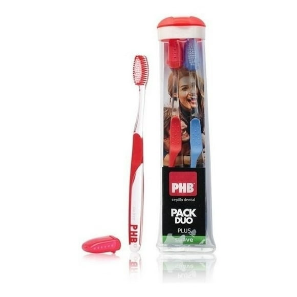Phb Plus Pack Duo Cepillo Dental Suave + Estuche