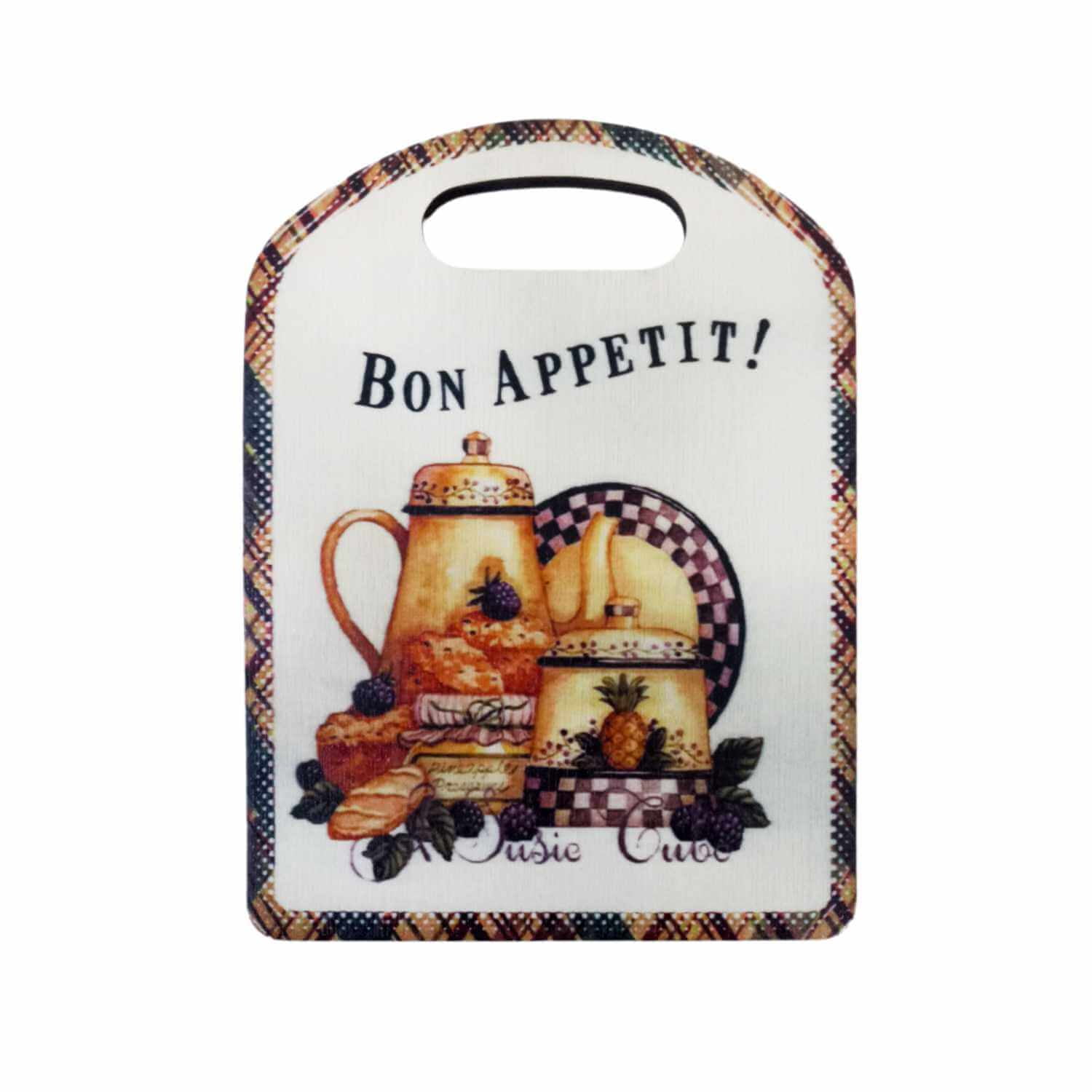 Concepts Life - Tabla Para Cocktail Madera 22x16 Cm Bon Appetit Té Piña