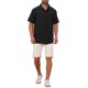thumbnail image 2 of INSPIRE CHIC Camisas de Hombre para Regreso a Clases Manga Corta Abotonada Playa Verano Cuello de Punta Camisa L Negro, 2 of 6