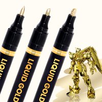 Juego De 3 Rotuladores Cooriart, Espejo Permanente, Cromado Y Dorado