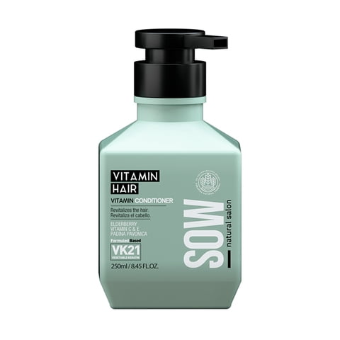 Sow - Vitamin Hair - Acondicionador Nutritivo E Hidratante Para Cabello Seco Y Dañado 250Ml