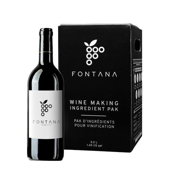 Kit de elaboración de vino Fontana French Cabernet Sauvignon 30 botellas