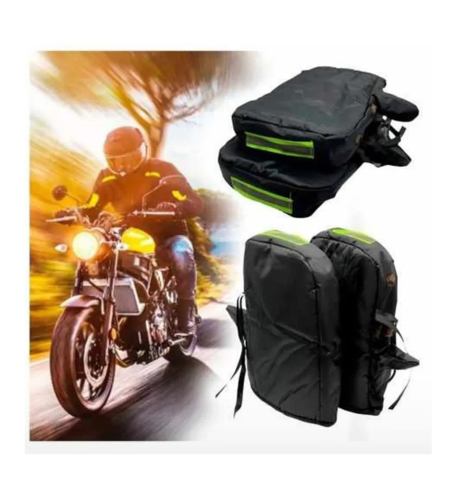 Mundo Accesorios - Guantes De Manillar De Motocicleta Guantes De Moto De Invierno Para Bicicletas Eléctricas Negro