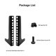 thumbnail image 3 of Barras de rack FMUSER 4U de montaje vertical en pared, color negro, 3 of 7