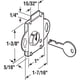thumbnail image 2 of Cerradura para buzón PRIME-LINE S 4048, acero chapado en latón, 0,5 cm, 2 of 2