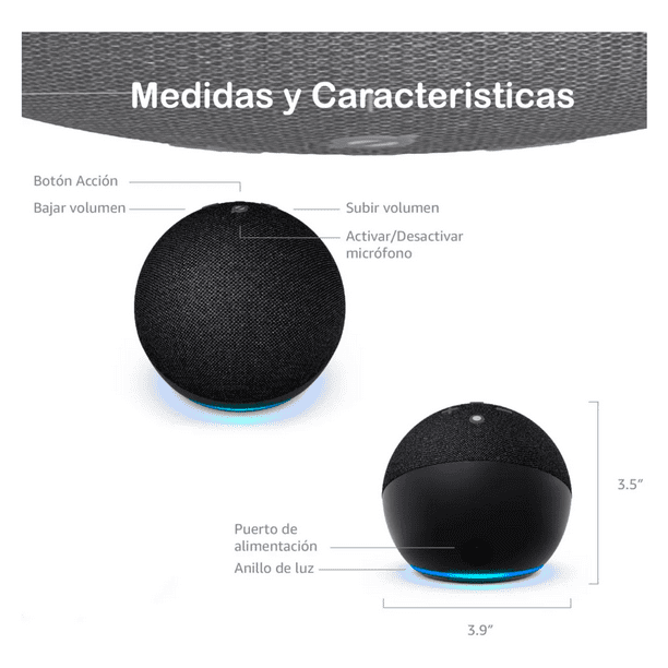Dot Echo Dot 5th Gen Parlante Asistente Virtual Alexa Lider