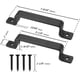thumbnail image 3 of Jaladeras para puerta de granero QUALIALL Premium negras de 18.8 cm, paquete de 2, 3 of 9