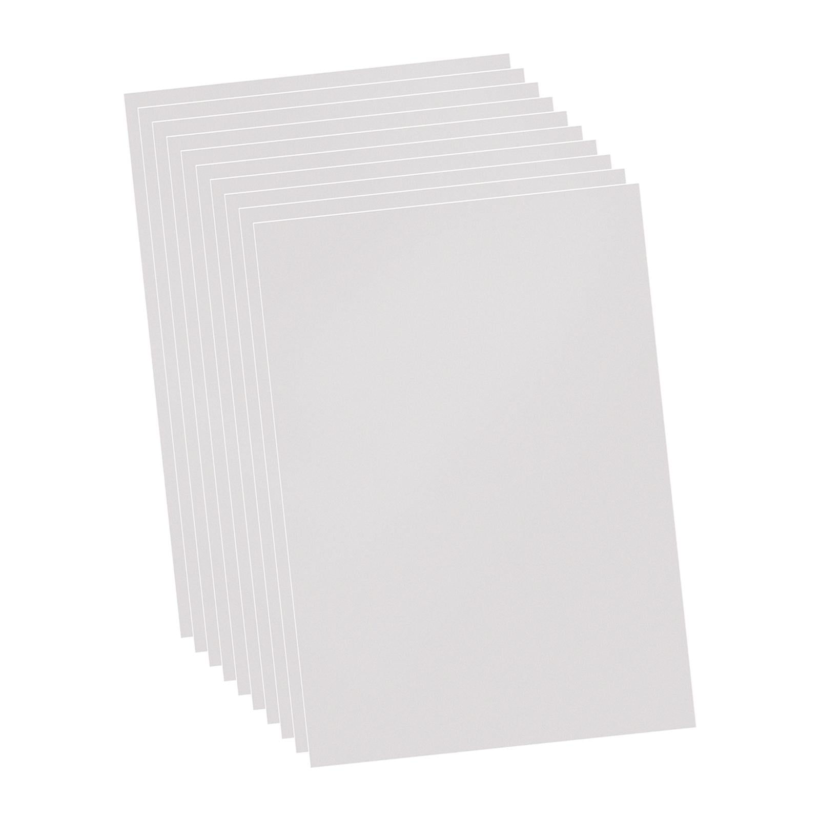 Magideal - 10x Láminas De Pvc, Película Rígida, Tamaño A4, 8,3x11,7 Pulgadas, Plantilla Diy, Hoja De Arte Multiusos Para Proyectos De Decoración Y Fabricación De Claro