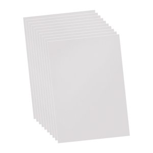 Magideal - 10X Láminas De Pvc, Película Rígida, Tamaño A4, 8,3X11,7 Pulgadas, Plantilla Diy, Hoja De Arte Multiusos Para Proyectos De Decoración Y Fabricación De Claro