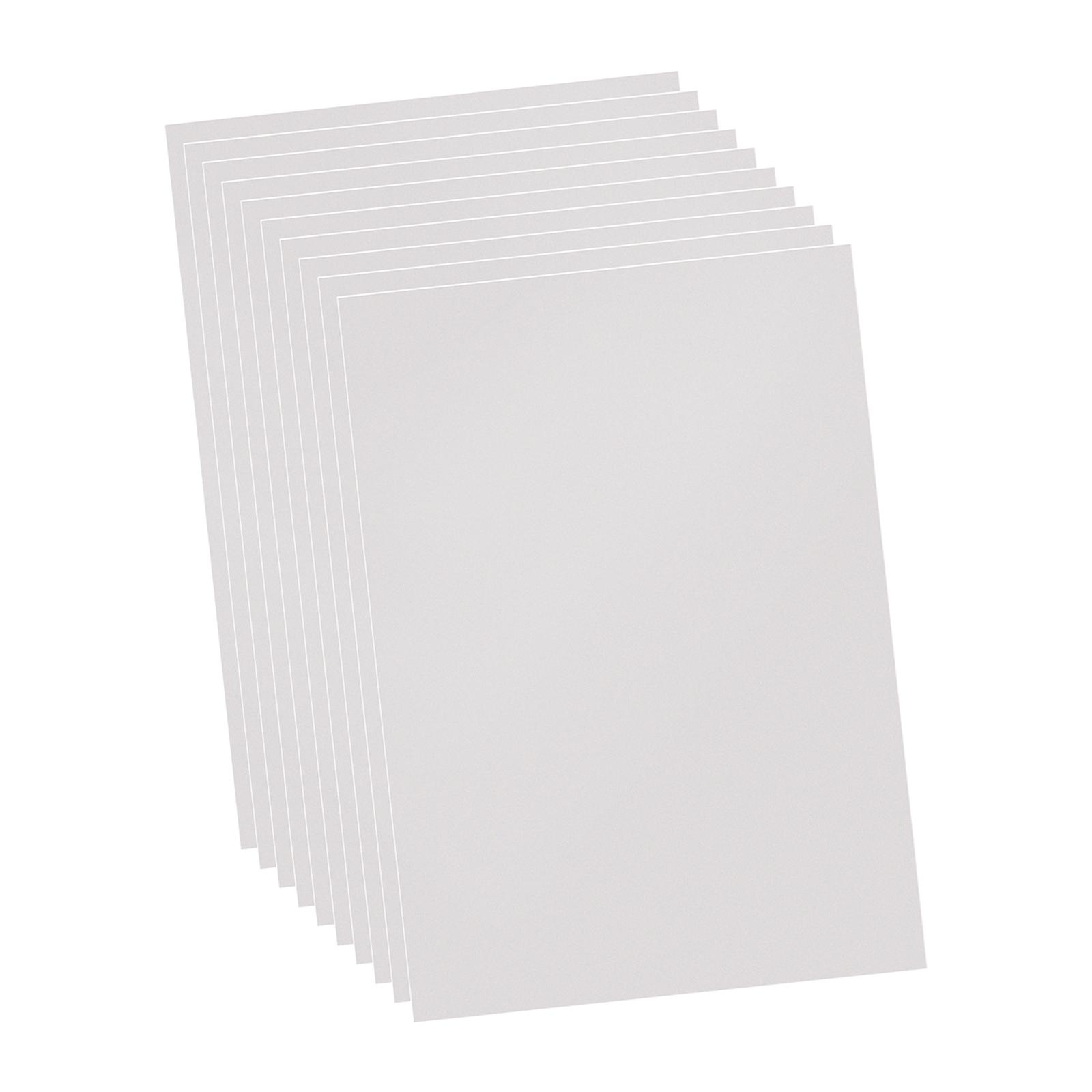 Magideal - 10X Láminas De Pvc, Película Rígida, Tamaño A4, 8,3X11,7 Pulgadas, Plantilla Diy, Hoja De Arte Multiusos Para Proyectos De Decoración Y Fabricación De Claro