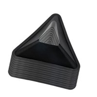 Magideal - 10 Conos Triangulares De Entrenamiento De Fútbol, Marcadores Deportivos Para Adultos, Para Practicar Deportes, Flexibles, Para Jardín, Agilidad Y Entrenamiento De Fútbol. Negro