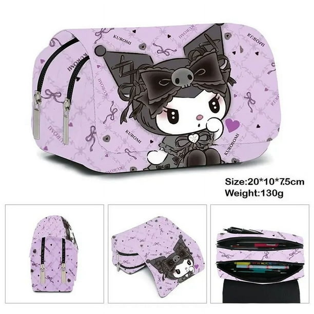 Kuromi Kuromi Yugui Dog KT Cartoon Animation Primary School Student Pencil Bag Cross-Border Goods Game Anime Kawaii Cartoon